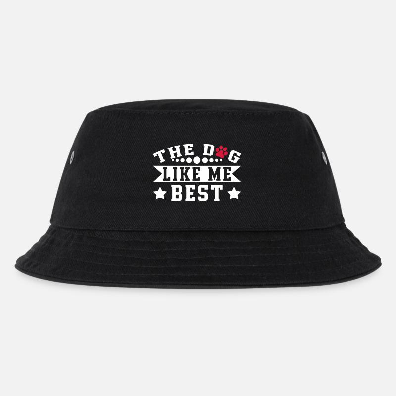 The Dog Like Me Best - Kinder Bucket Hat - Schwarz