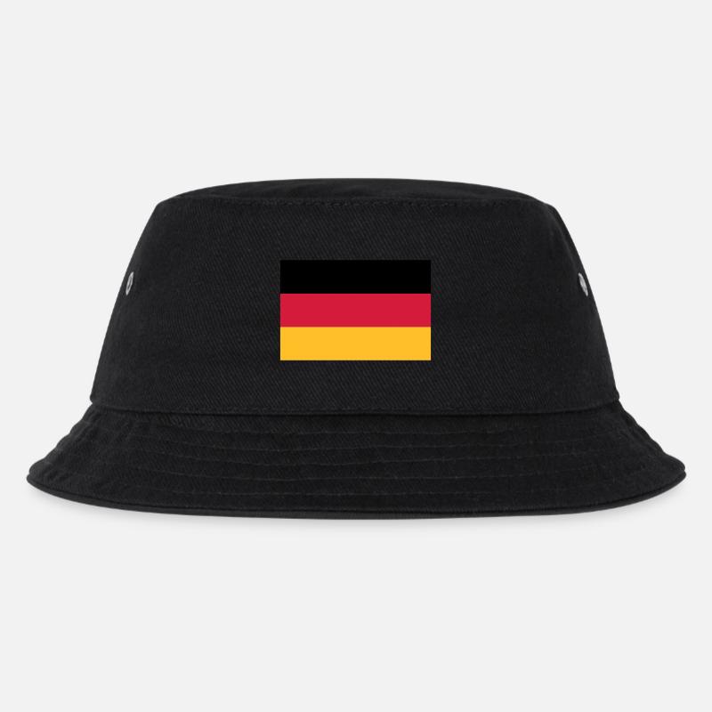 fahne_ger - Kids’ Bucket Hat - black