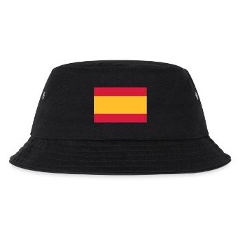 Nationalflagge von Spanien - Kinder Bucket Hat - Schwarz - Vorne