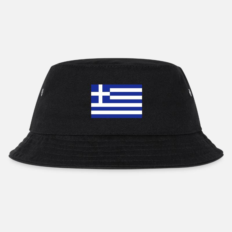 drapeau Grèce - Greece - Ελλάς - Bob Enfant - noir