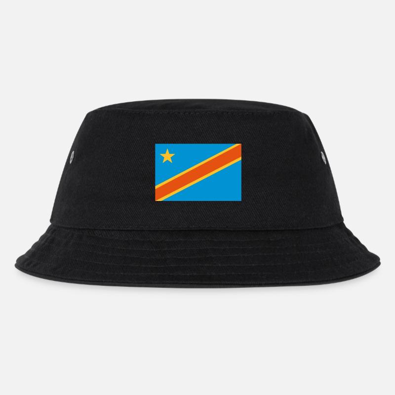 drapeau Congo Kinshasa - Congo flag - Bob Enfant - noir