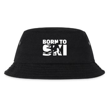 Ski - Kinder Bucket Hat - Schwarz - Vorne