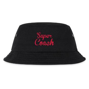 Coach / Trainer / Sport / Coaching / Zug / Manager - Kinder Bucket Hat - Schwarz - Vorne