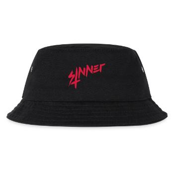 Sinner Umgedrehtes Kreuz - Kinder Bucket Hat - Schwarz - Vorne