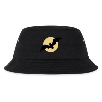 Fliegende Fledermaus Mond - Kinder Bucket Hat - Schwarz - Vorne