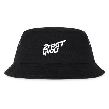 2 Fast 4 You Spruch Too Turbo For Dich Zu Schnell - Kinder Bucket Hat - Schwarz - Vorne