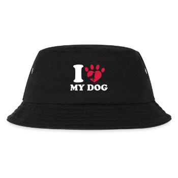 I Love My Dog - Kids’ Bucket Hat - black - Front