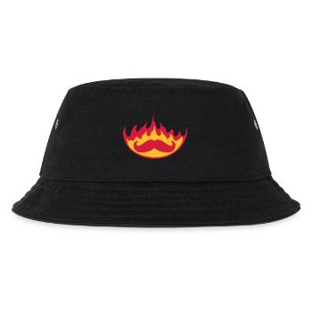 brûler feu flammes chaud torche mustache cordon - Bob Enfant - noir - Devant
