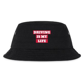 Fahrer Fahren Sport Auto Spieler - Kinder Bucket Hat - Schwarz - Vorne