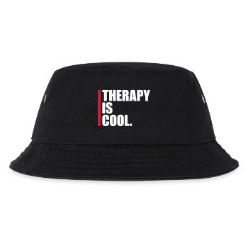 therapy is cool Quote - Kids’ Bucket Hat - black - Front
