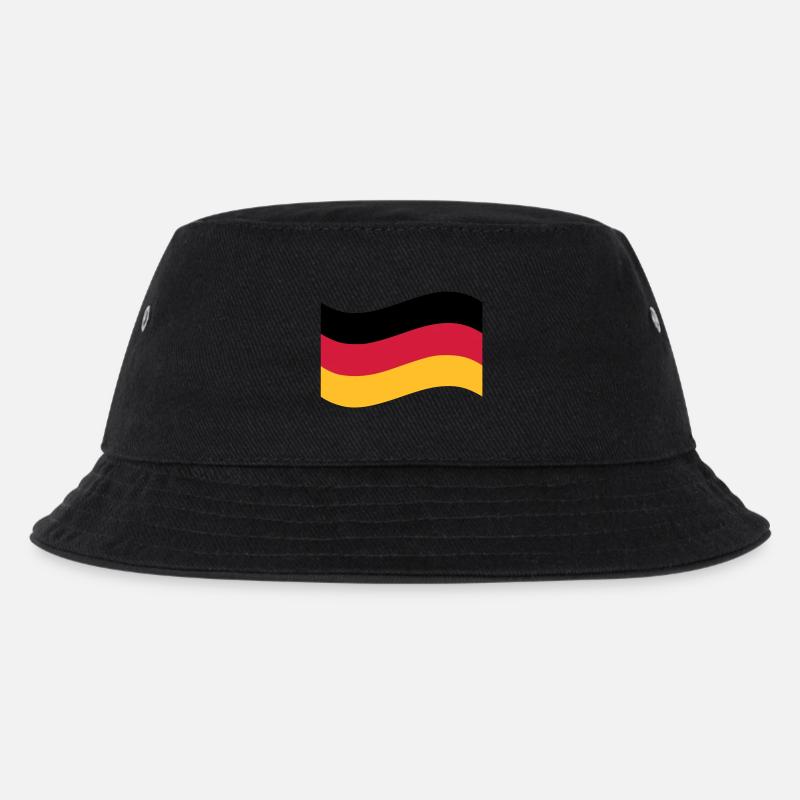 Deutschland - Kinder Bucket Hat - Schwarz