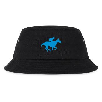 Pferderennen Pferderennen horse6 jocke - Kinder Bucket Hat - Schwarz - Vorne