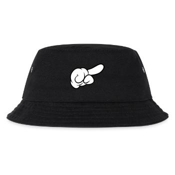 Comic Hand Pointing (Right) - Kids’ Bucket Hat - black - Front