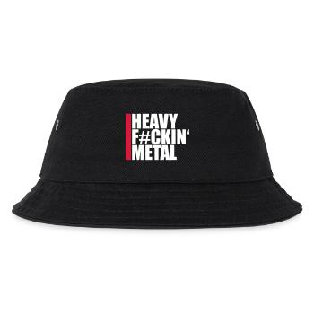 Heavy F#ckin' Metal Hard Rock Musik Text Spruch - Kinder Bucket Hat - Schwarz - Vorne