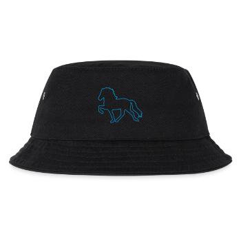 Tölter Outline - Kinder Bucket Hat - Schwarz - Vorne