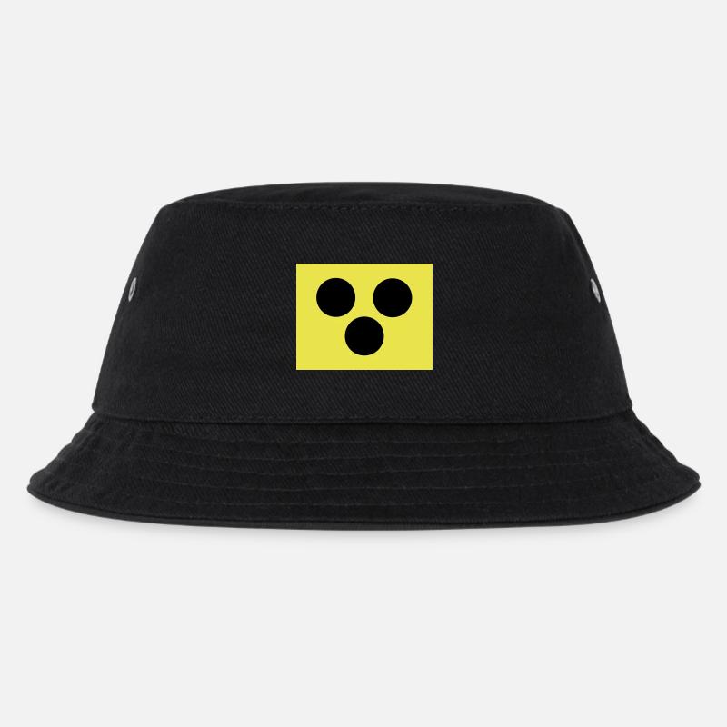 Blindenzeichen Armbinde Blind 2c - Kinder Bucket Hat - Schwarz