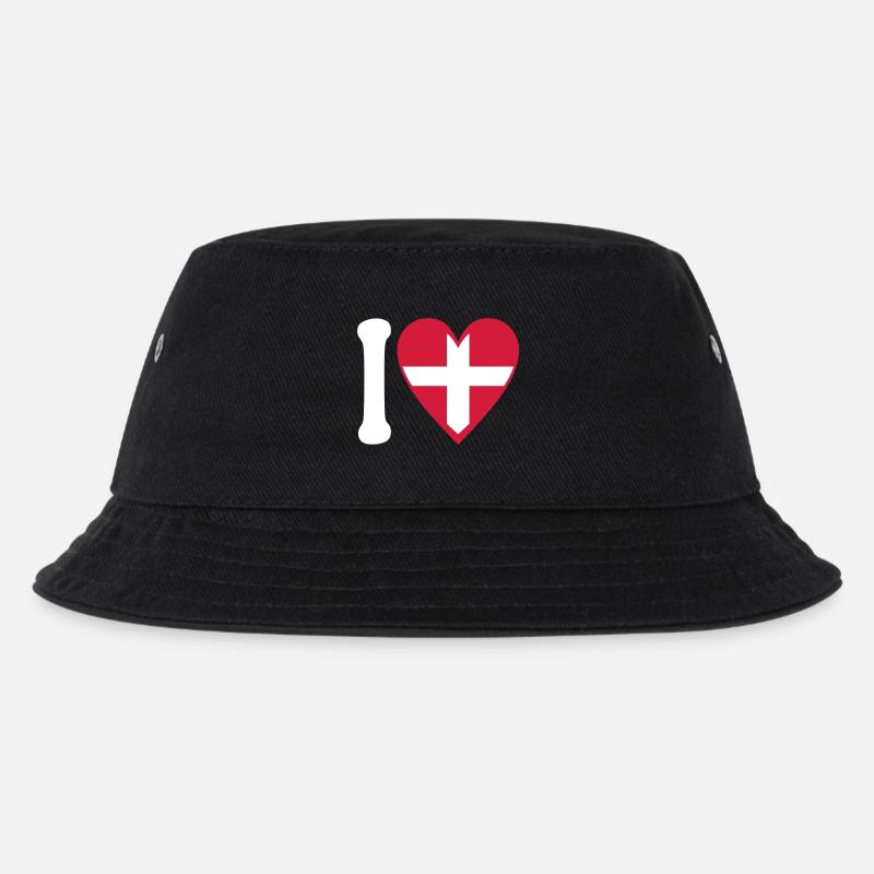 Liebe Savoie 2C - Kinder Bucket Hat - Schwarz