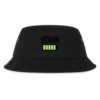 Sohn - Akku - Kinder Bucket Hat - Schwarz - Vorne