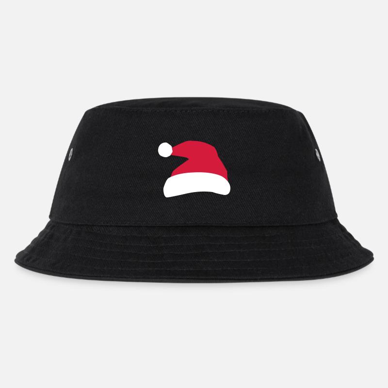 Weihnachtsmann Mütze - Kinder Bucket Hat - Schwarz