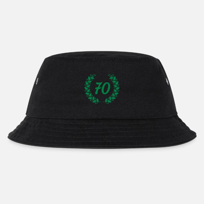 seventieth 70 70th birthday - Kids’ Bucket Hat - black