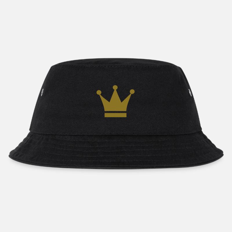 Krone - Kinder Bucket Hat - Schwarz