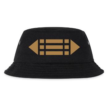 Ring der Schützer, Atlantis Amulett Schutz Zeichen - Kinder Bucket Hat - Schwarz - Vorne