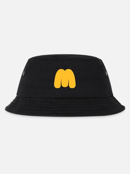 Fat Fast Food M - Kinder Bucket Hat - Schwarz