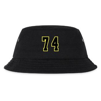 74 Number Jersey - Kids’ Bucket Hat - black - Front