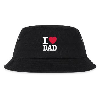 i love dad DE - Kinder Bucket Hat - Schwarz - Vorne