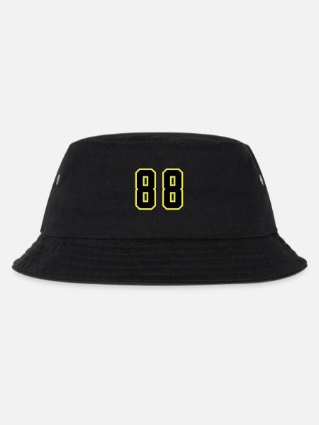 88 Zahl Trikot - Kinder Bucket Hat - Schwarz