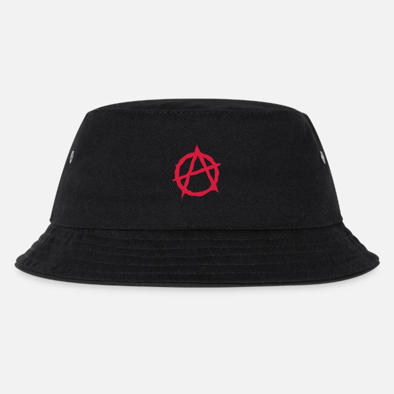 Anarchie - Kinder Bucket Hat - Schwarz