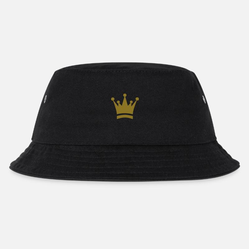 Krone - Kinder Bucket Hat - Schwarz