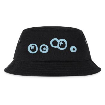 Blaubeeren, Beeren, - Kinder Bucket Hat - Schwarz - Vorne