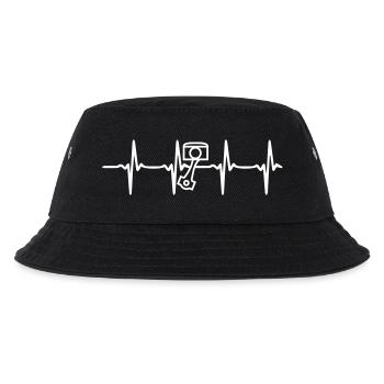 Heart Beat Piston Mechanic - Kids’ Bucket Hat - black - Front