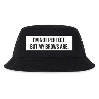 I'm not perfect but my brows are. - Kids’ Bucket Hat - black - Front