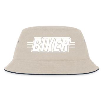 Lettrage motard - Bob Enfant - blanc cassé/bleu marine - Devant