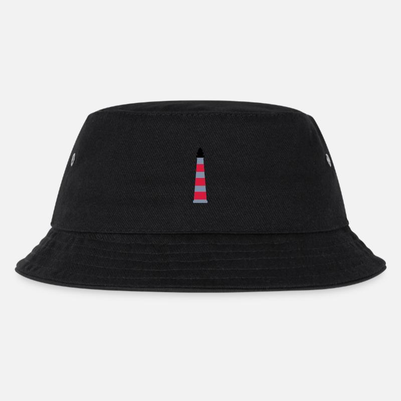 Leuchtturm - Kinder Bucket Hat - Schwarz