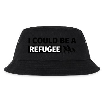 I could be a refugee - Kids’ Bucket Hat - black - Front