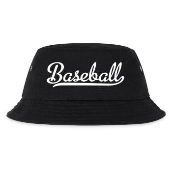 Baseball - Kinder Bucket Hat - Schwarz - Vorne