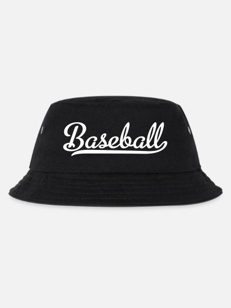 Baseball - Kinder Bucket Hat - Schwarz