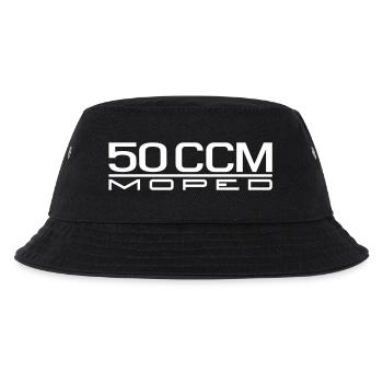 50 ccm Moped Emblem - Kinder Bucket Hat - Schwarz - Vorne