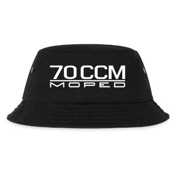 70 ccm Moped Emblem - Kinder Bucket Hat - Schwarz - Vorne