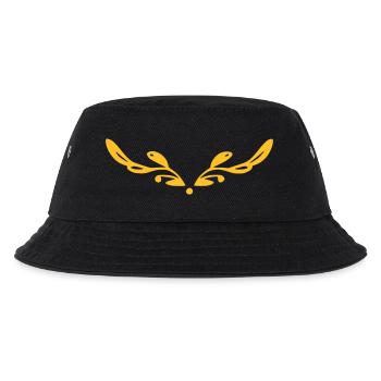 Ranke Linie Ornament - Kinder Bucket Hat - Schwarz - Vorne