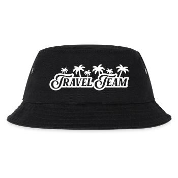 Travel Team Palmen - Kinder Bucket Hat - Schwarz - Vorne
