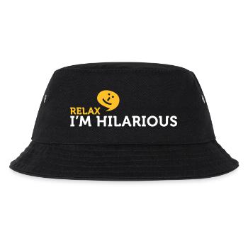 Relax Yourself. I'm Totally Funny! - Kids’ Bucket Hat - black - Front