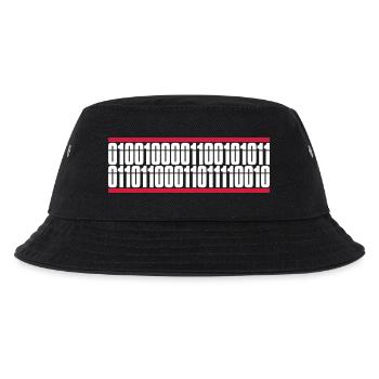 Binär Code Programm Sprache - Kinder Bucket Hat - Schwarz - Vorne