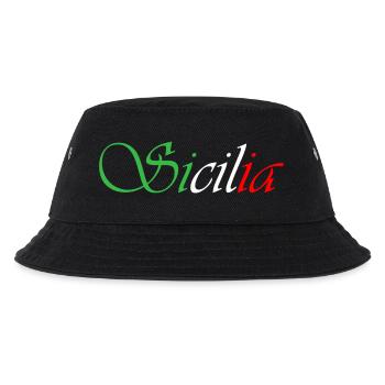 Sizilien - Kinder Bucket Hat - Schwarz - Vorne