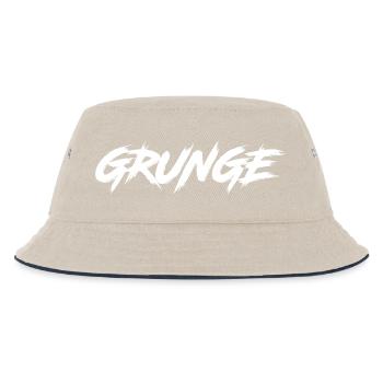 GRUNGE - Kinder Bucket Hat - Natur/Navy - Vorne