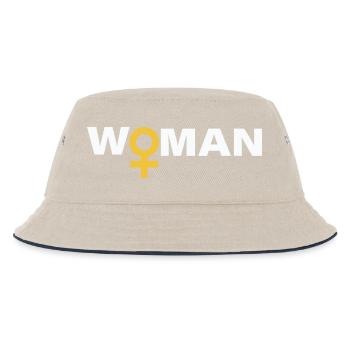 WOMAN - Kids’ Bucket Hat - ecru/navy - Front