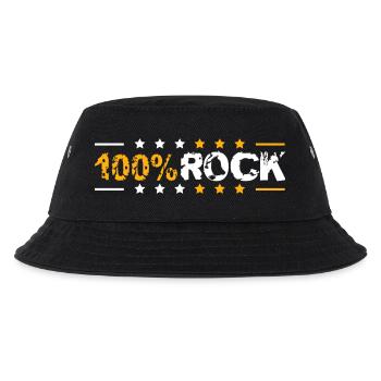 100% Percent Rock Heavy Metal Musique Texte Logo Fun - Bob Enfant - noir - Devant